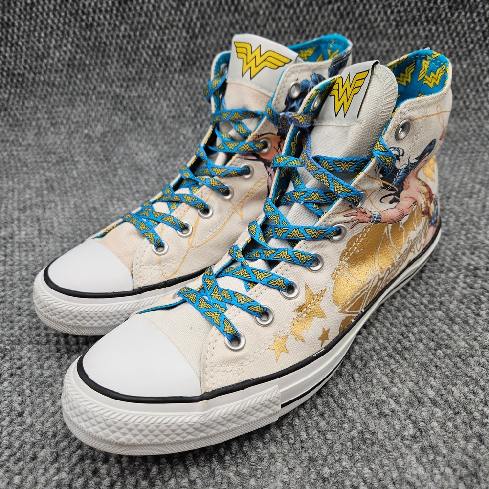 Converse Chuck Taylor (Men's 10) Wonder Woman High Top Sneakers DC Comics Shoes